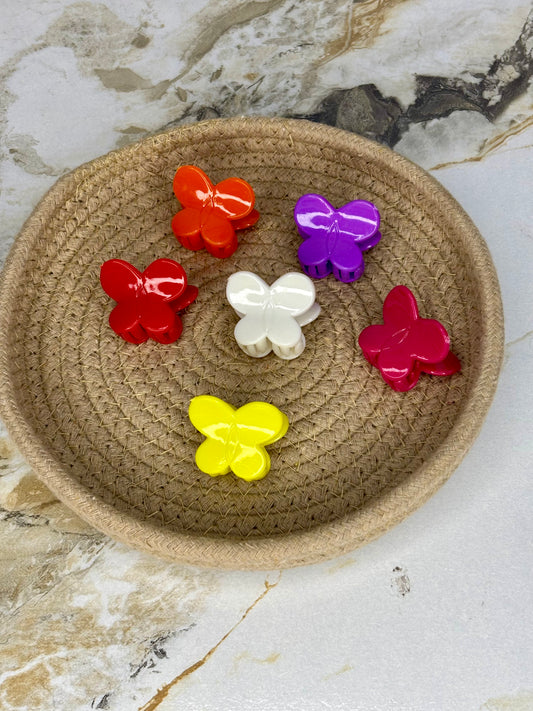 Mini butterfly claw clip (Random colour)