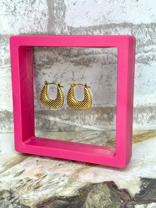 Bag earring (Anti tarnish Stainless steel 18k gold plated)