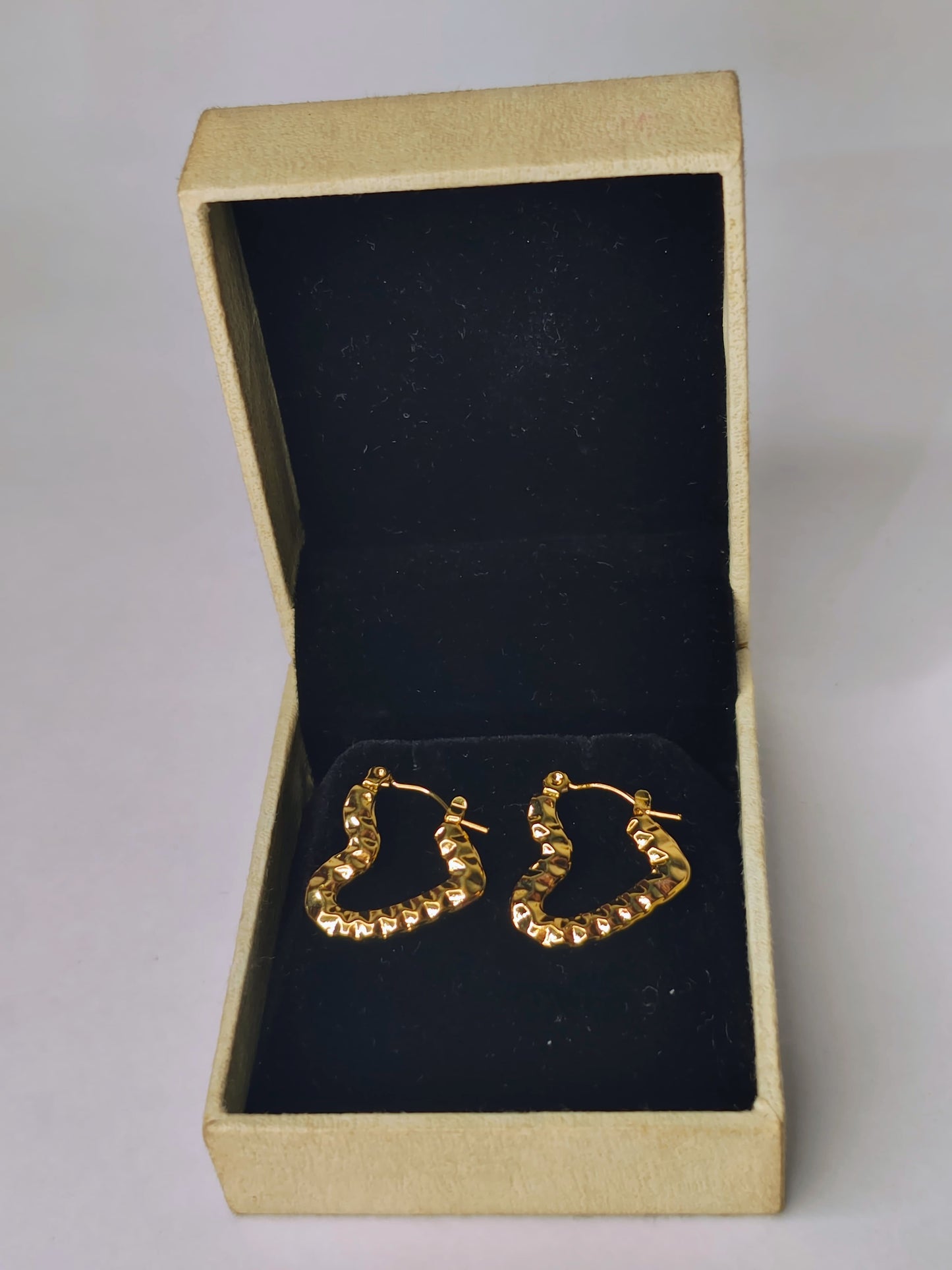 Heart Earring (Anti Tarnish stainless steel, 18k gold plated