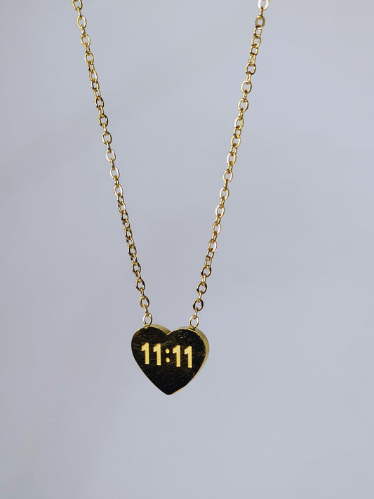 11:11 Heat Necklace (Anti-Tarnish,Stainless Steel)