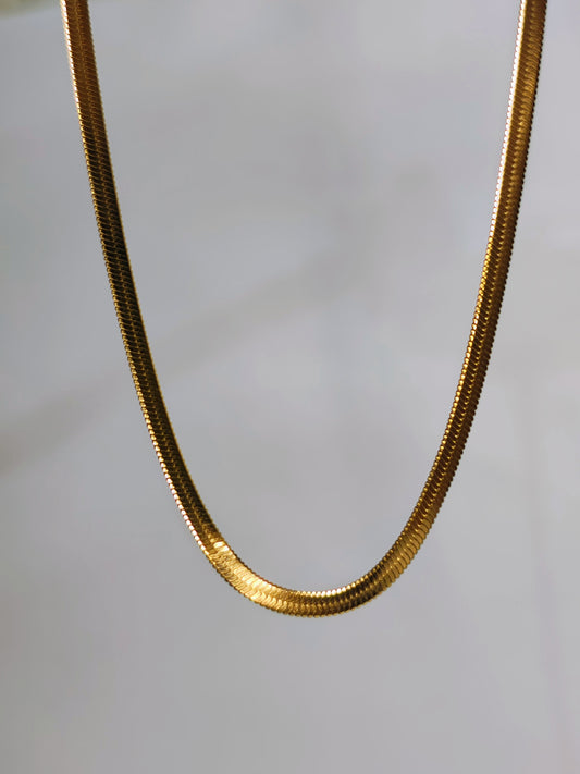 Snake Chain (Anti-Tarnish, Stainless Steel 18k Gold Plated)