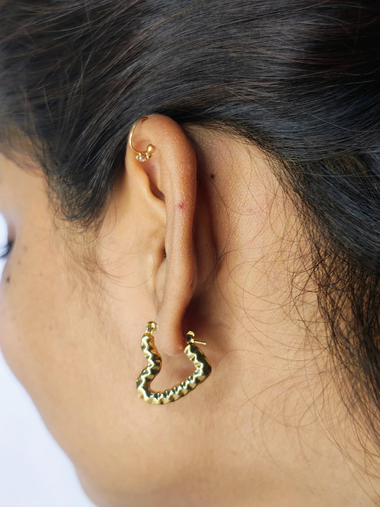 Heart Earring (Anti Tarnish stainless steel, 18k gold plated