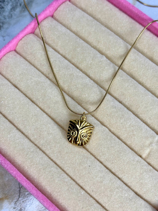 Owl necklace (Anti-Tarnish Stainless Steel | 18K Gold Plated)