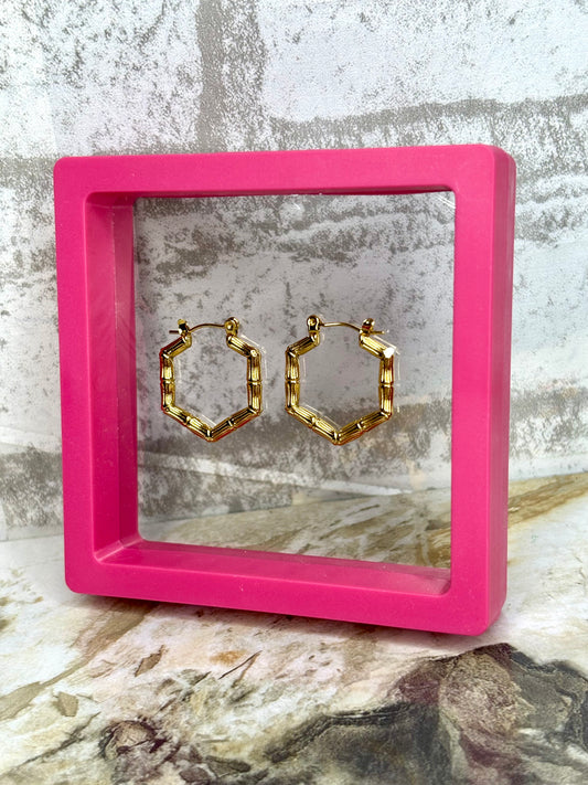 Dangler earring Anti-Tarnish Stainless Steel | 18K Gold Plated