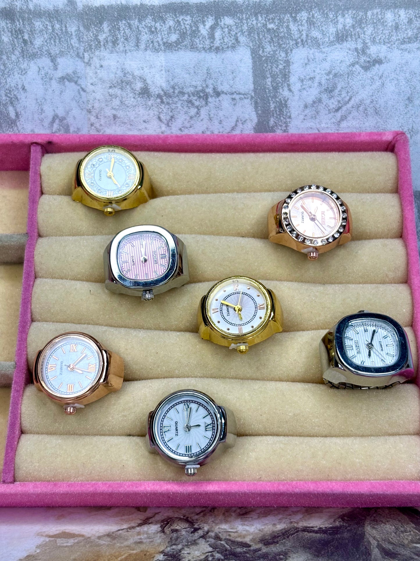 Watch ring stainless steel available seven colours