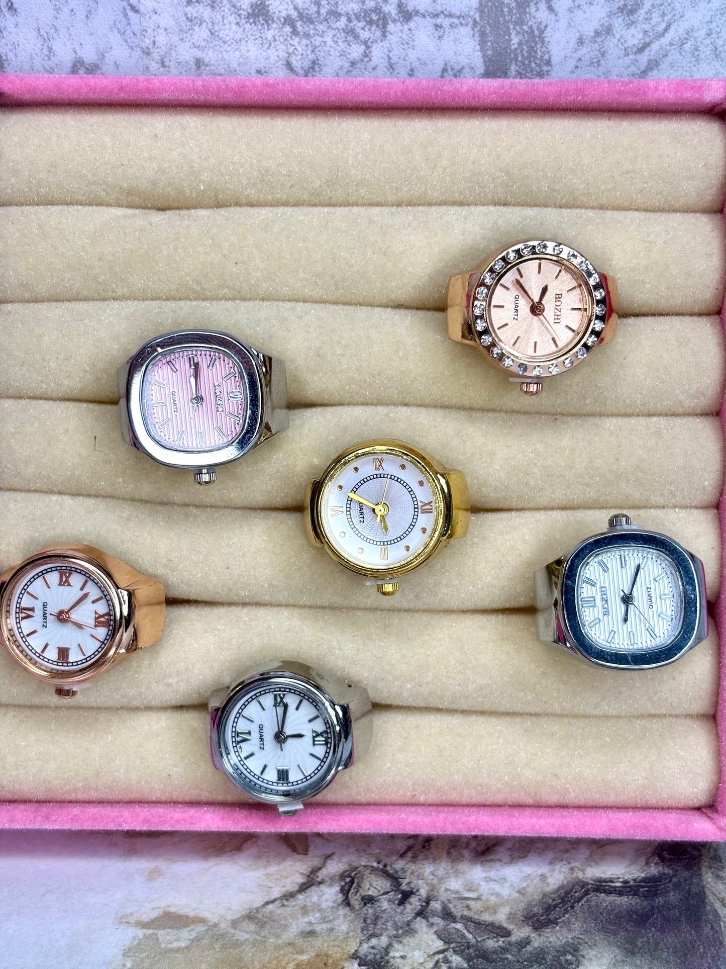 Watch ring stainless steel available seven colours