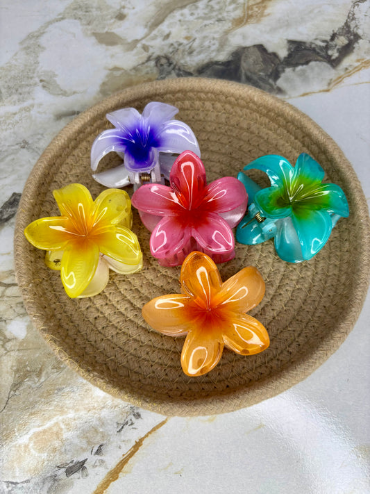 Medium Flower claw clip (random colour)
