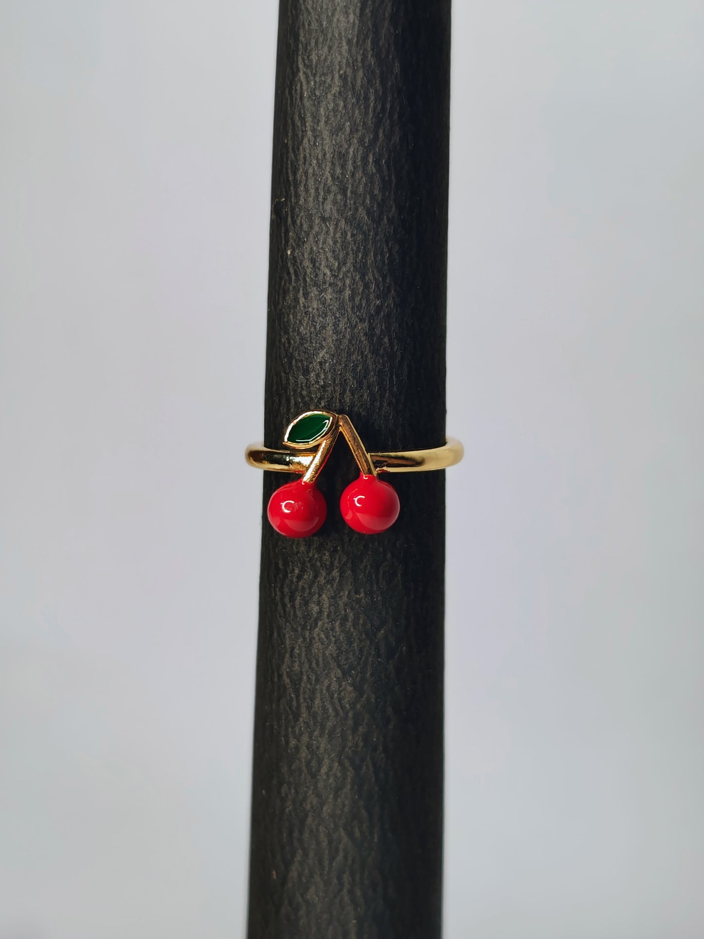 Cherry on Top Ring (Anti-Tarnish, Stainless Steel 18k Gold Plated)