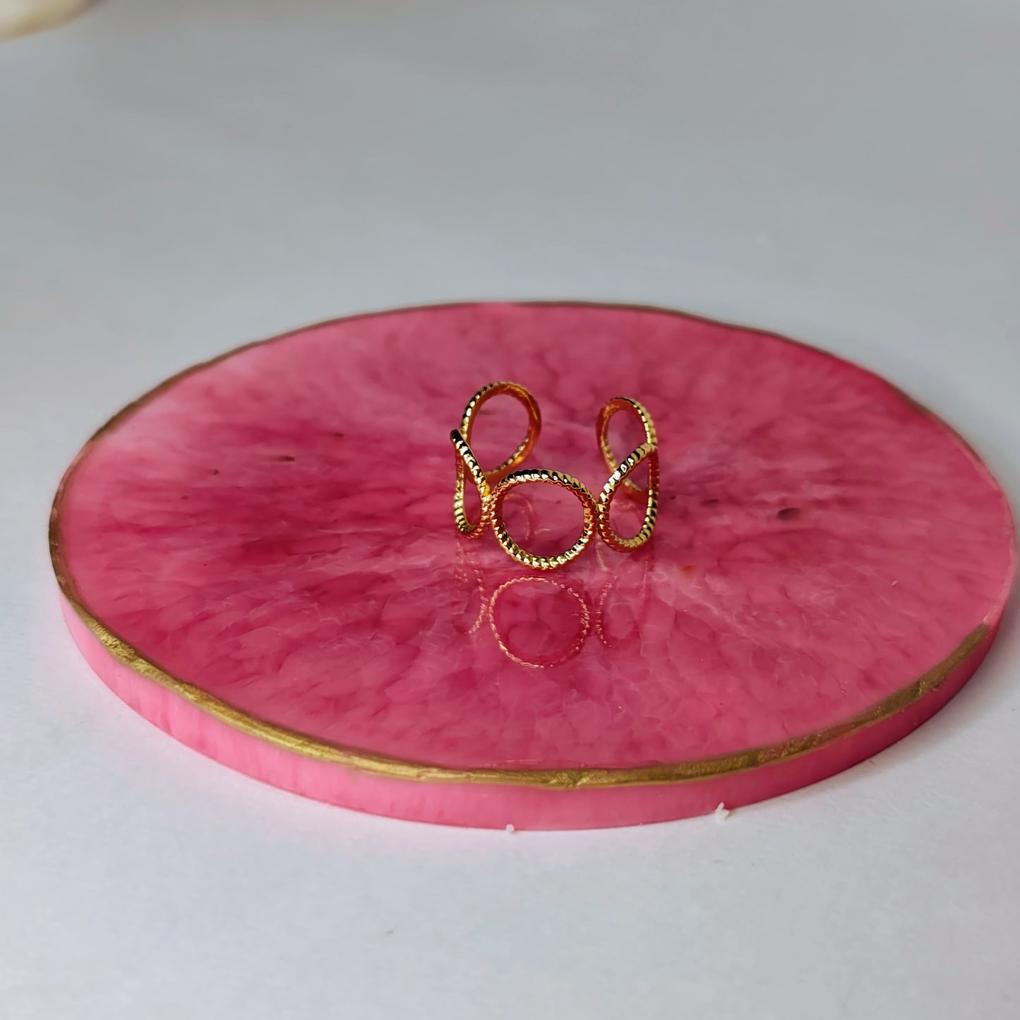 Five-Circle Adjustable Ring (Anti-Tarnish, Stainless Steel 18K Gold Plated)