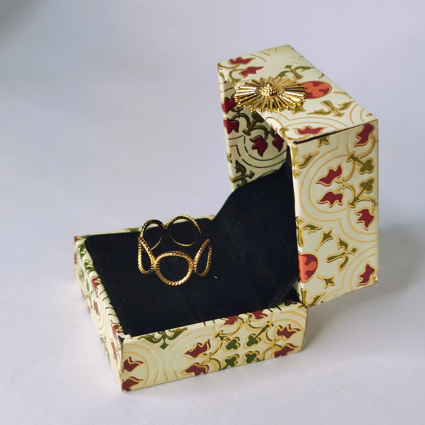 Five-Circle Adjustable Ring (Anti-Tarnish, Stainless Steel 18K Gold Plated)