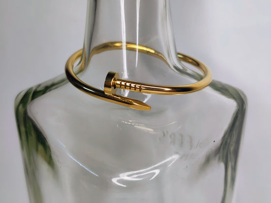 Nail Bracelet (Anti-Tarnish, Stainless Steel 18K Gold Plated)