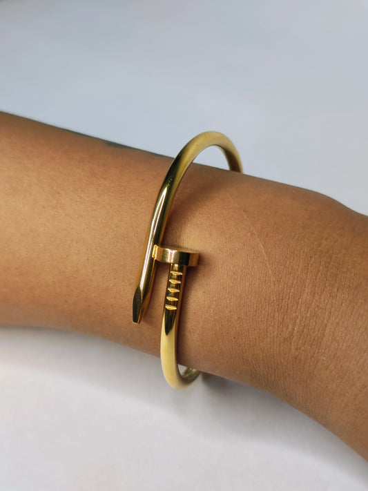 Nail Bracelet (Anti-Tarnish, Stainless Steel 18K Gold Plated)