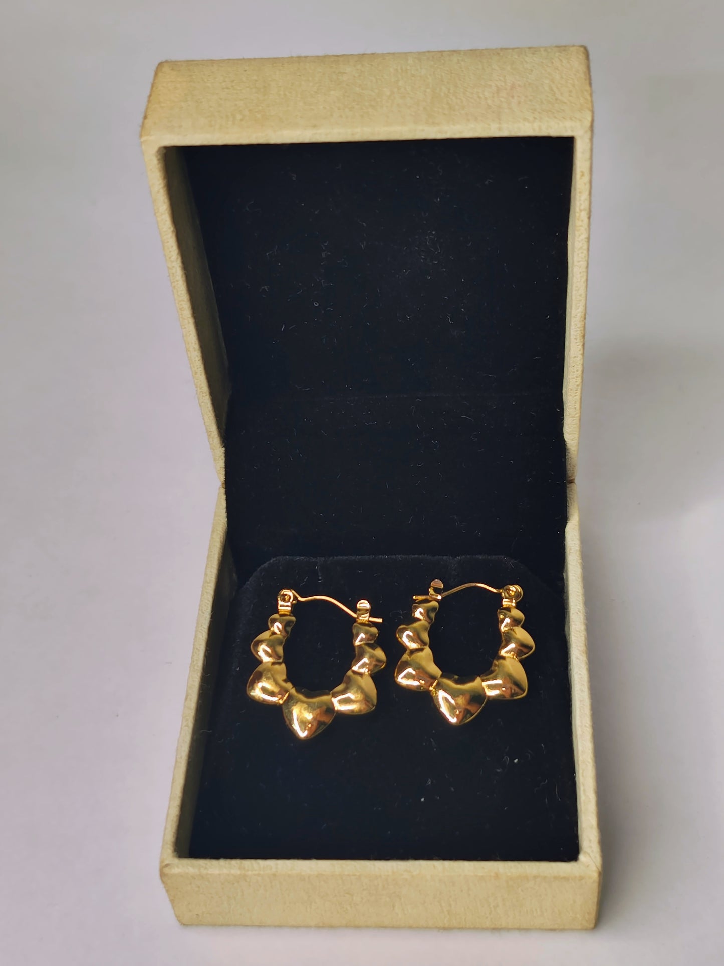 Heart Theme Earring (Anti-Tarnish, Stainless Steel 18K Gold Plated)